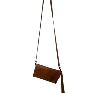 Bed Stu Tan Leather Cadence Multifunction Wallet Crossbody Bag Genuine Leather